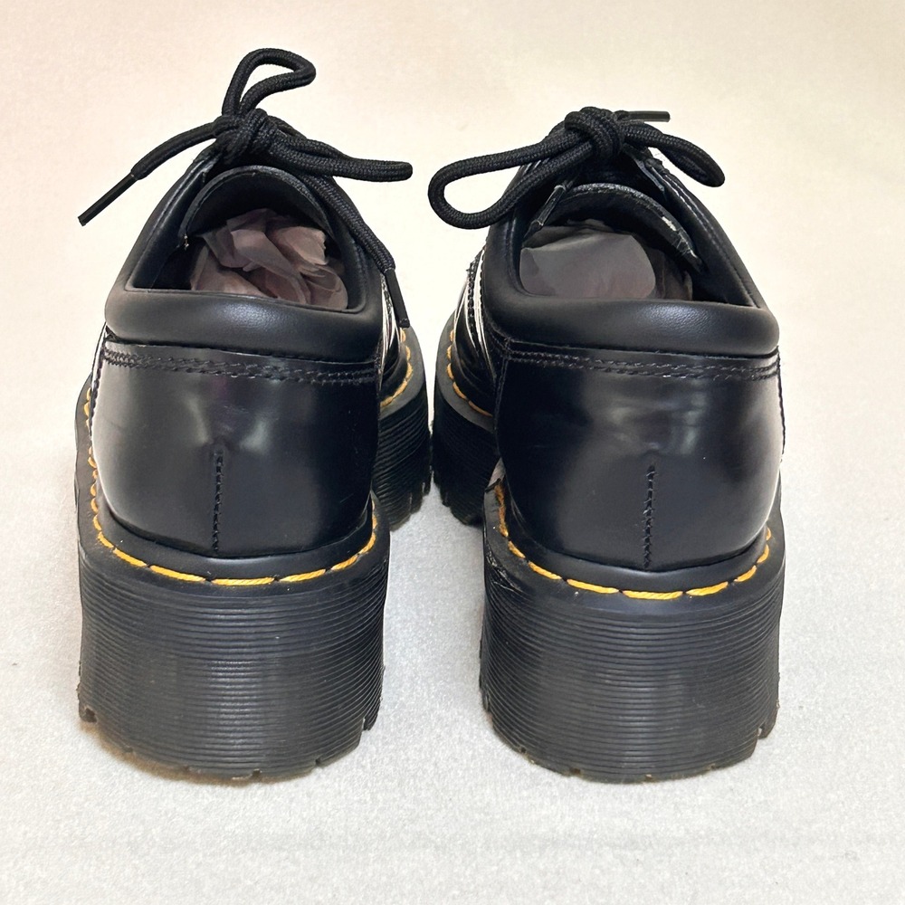Dr Martens 8053 Quad Platform Oxford Shoes Womens 8 Mens 7 Black Leather - Picture 6 of 11